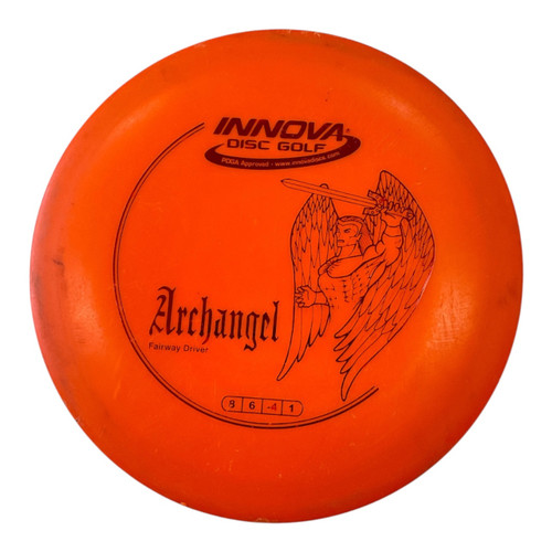 Vist Large View of Product Image Which is Used Innova ARCHANGEL Disc Golf Driver Orange 167g