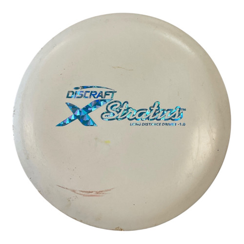 Vist Large View of Product Image Which is Used Discraft STRATUS Disc Golf Driver White 175g