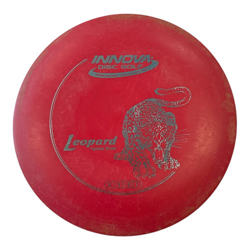 Vist Large View of Product Image Which is Used Innova LEOPARD Disc Golf Driver Red 167g