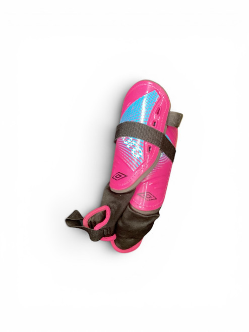 Vist Large View of Product Image Which is Used Umbro Soccer Shin Guards Youth Pink Senior
