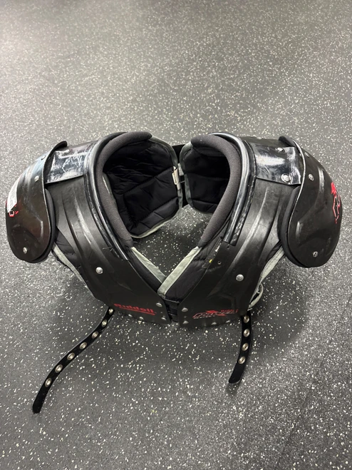 Vist Large View of Product Image Which is Used Riddell POWER SPK+ RB/DB FB Shoulder Pads Black LG