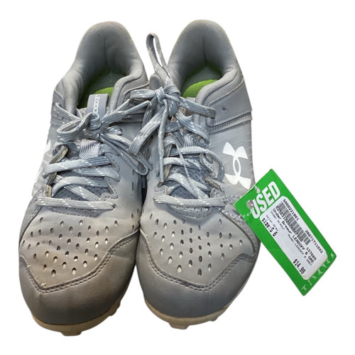 Vist Large View of Product Image Which is Used Under Armour LEADOFF 6 GREY BB/SB Cleats Grey Senior 6