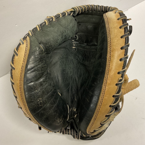Vist Large View of Product Image Which is Used Mizuno POWER CLOSE Baseball Catchers LH Throw Black And Tan 31"