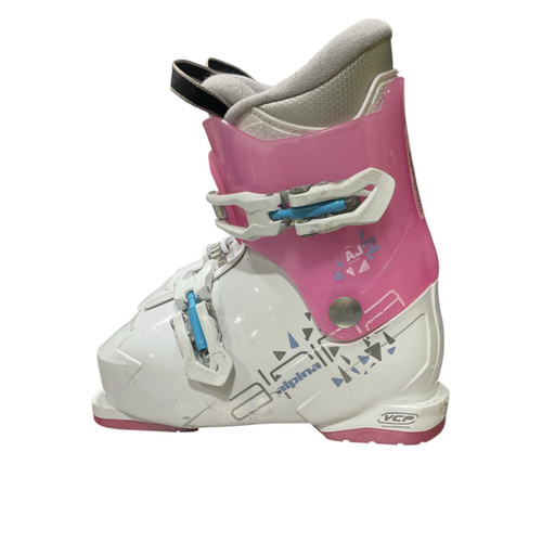 Vist Large View of Product Image Which is Used Alpina AJ2 Girls DH Ski Boot Pink 200 MP - Y13.5
