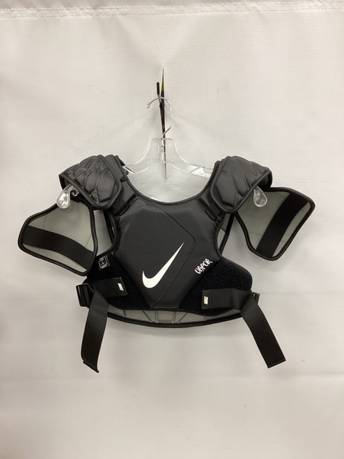 Vist Large View of Product Image Which is Used Nike VAPOR Lacrosse Shoulder Pads Black LG