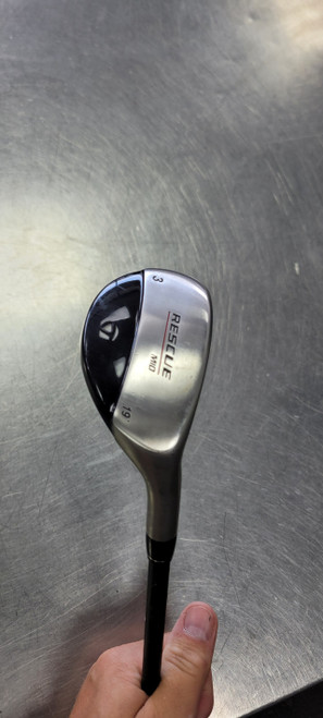Vist Large View of Product Image Which is Used Taylormade RESCUE MID 19 Mens Hybrid Club RH 3 Hybrid