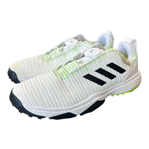 Vist Large View of Product Image Which is Used Adidas JR CODECHAOS BOA Jr Golf Shoes White Junior 04