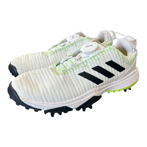 Vist Large View of Product Image Which is Used Adidas JR CODECHAOS BOA Jr Golf Shoes White Junior 02