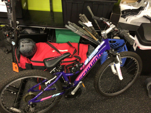 Vist Large View of Product Image Which is Used Schwinn RANGER Mountain Bike Girls Purple 24"