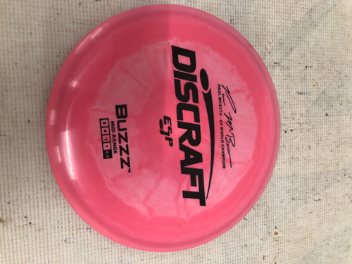 Vist Large View of Product Image Which is Used Discraft BUZZZ Disc Golf Mid Range Pink