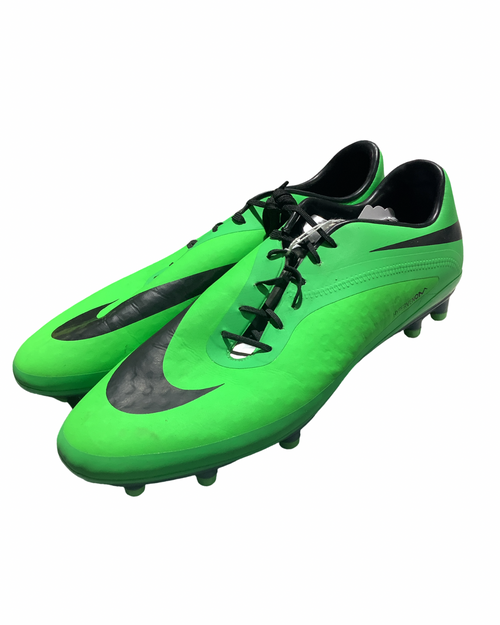 Vist Large View of Product Image Which is Used Nike Hypervenom Soccer Cleats Green Senior 12