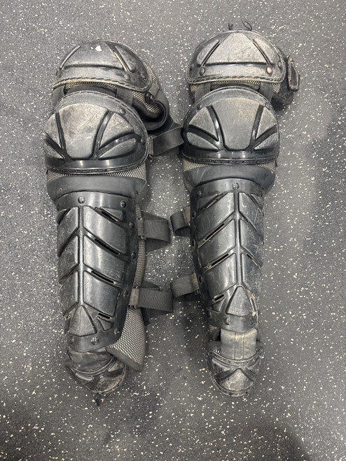 Vist Large View of Product Image Which is Used Adidas LEG GUARDS Catchers Leg Guards Black Junior