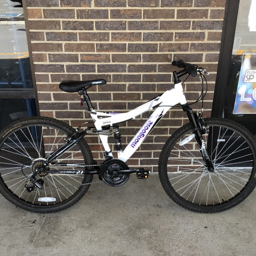 Vist Large View of Product Image Which is Used Mongoose LEDGE 2.1 6061A 26 IN MTN BIKE Mountain Bike Womens White 43-47cm - 17-18" - MD Frame