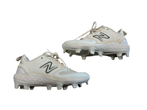 Vist Large View of Product Image Which is Used New Balance VELO BB/SB Cleats White Senior 7