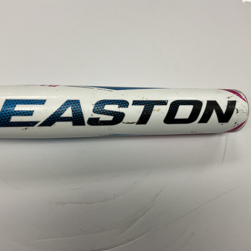 Vist Large View of Product Image Which is Used Easton Topaz FP22TP2 Fastpitch Bat White And Pink 30"