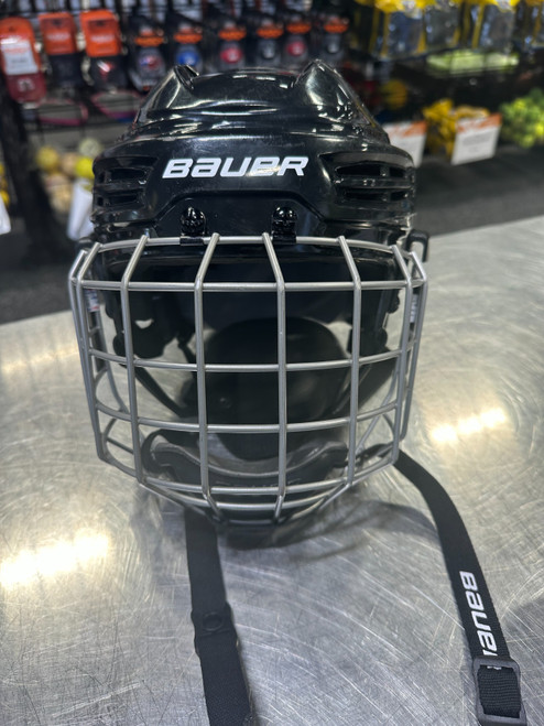 Vist Large View of Product Image Which is Used Bauer IMS 5.0 Helmet Cage Combo Black SM