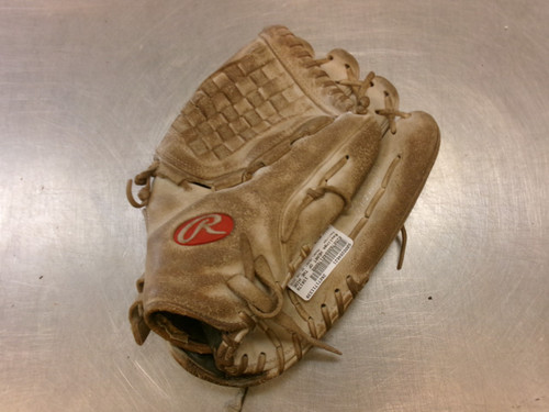 Vist Large View of Product Image Which is Used Rawlings HEART OF THE HIDE RH Throw Fastpitch Gloves White 12 1/2"