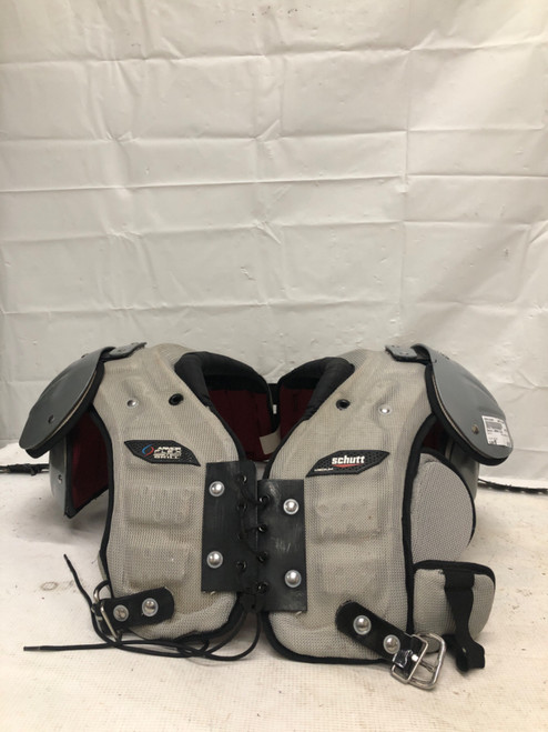 Vist Large View of Product Image Which is Used Schutt ARMOR FLEX FB Shoulder Pads Silver MD