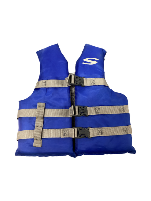 Vist Large View of Product Image Which is Used Stearns Youth PFD Royal Blue Youth 50-90