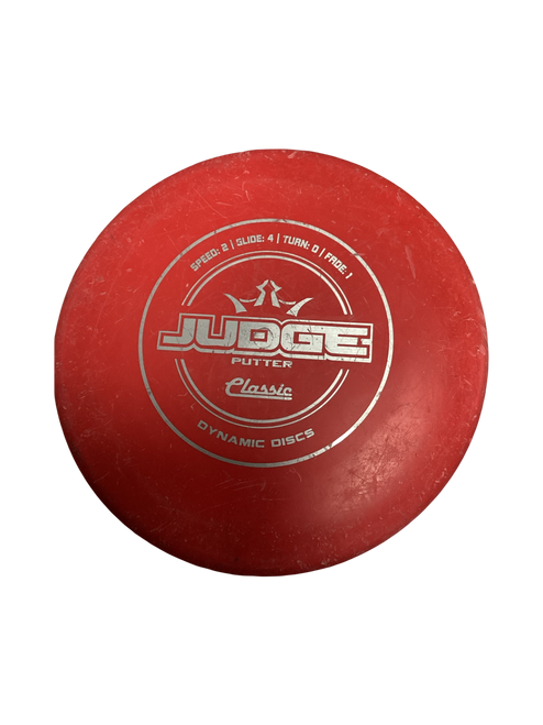 Vist Large View of Product Image Which is Used Dynamic Discs JUDGE Disc Golf Putter Red