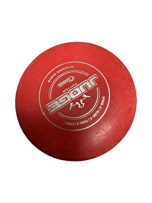 Vist Large View of Product Image Which is Used Dynamic Discs JUDGE Disc Golf Putter Red