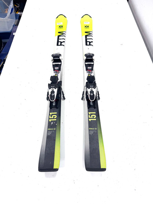 Vist Large View of Product Image Which is Used Volkl RTM Mens DH Ski/Binding Optic Yellow 151 cm