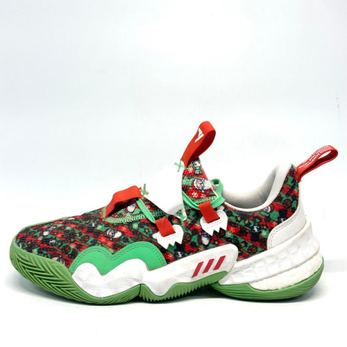 Vist Large View of Product Image Which is Used Adidas TRAE YOUNG 1 CHRISTMAS Basketball Shoes M Neon Green Senior 9