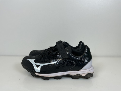 Vist Large View of Product Image Which is Used Mizuno Wave Select 9 Low Cleat  BB/SB  Black Jr 4