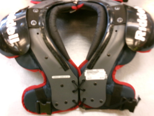 Vist Large View of Product Image Which is Used Riddell PURSUIT FB Shoulder Pads Grey LG