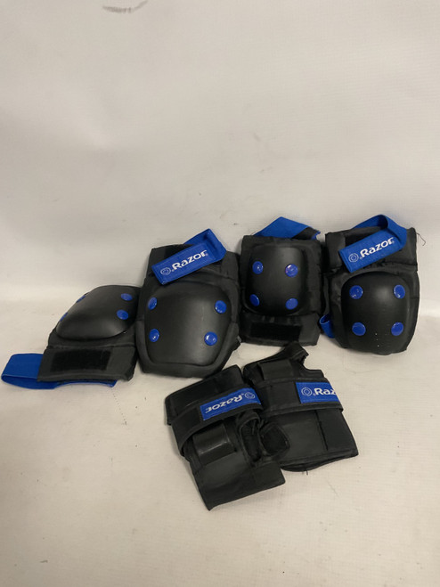 Vist Large View of Product Image Which is Used RAZOR PAD SET Inline Protective Set Black And Royal Blue MD