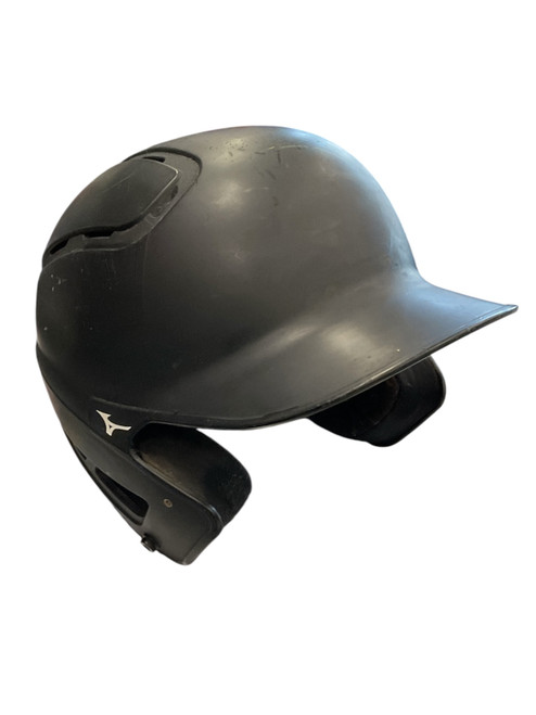 Vist Large View of Product Image Which is Used Mizuno BLACK HELMET Batting Helmet No Mask Black Fits all