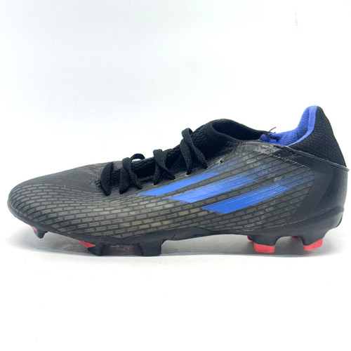 Vist Large View of Product Image Which is Used Adidas Soccer Cleats Black And Royal Blue Senior 6