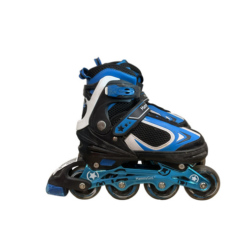 Vist Large View of Product Image Which is Used MAMMYGOL Child Rec Fitness Skates Navy Blue Adjustable