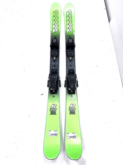 Vist Large View of Product Image Which is Used K2 JUVY Boys DH Ski/Binding Green 129 cm