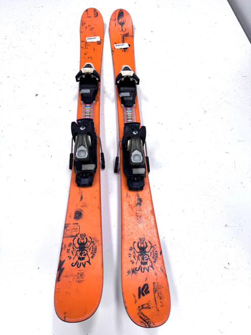Vist Large View of Product Image Which is Used K2 JUVY Boys DH Ski/Binding Orange 119 cm