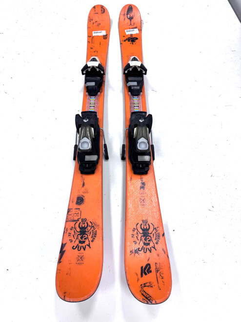 Vist Large View of Product Image Which is Used K2 JUVY Boys DH Ski/Binding Orange 119 cm