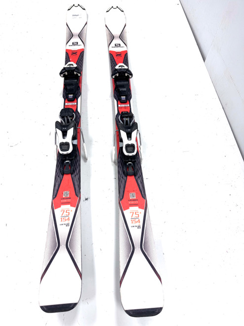 Vist Large View of Product Image Which is Used Salomon X DRIVE Mens DH Ski/Binding Orange 154 cm