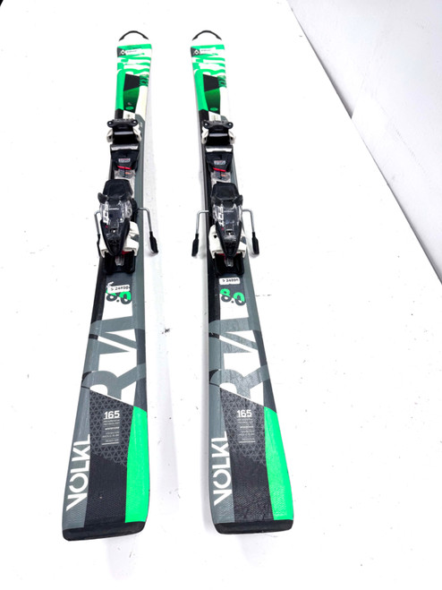 Vist Large View of Product Image Which is Used Volkl RTM Mens DH Ski/Binding Green 165 cm