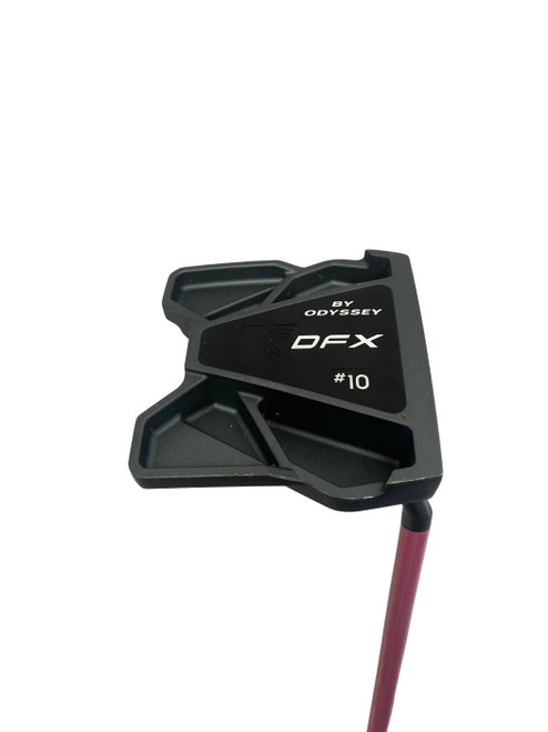 Vist Large View of Product Image Which is Used Odyssey DFX 10 34" Mens RH Putter *Pink Shaft Wrap*