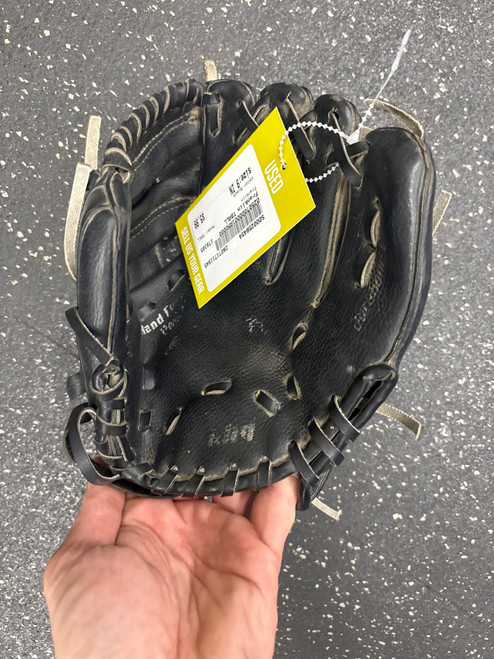 Vist Large View of Product Image Which is Used Franklin TBALL BB/SB Glove RH Throw Black 9"