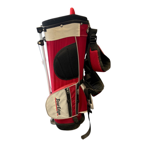 Vist Large View of Product Image Which is Used Tour Edge RED Jr Stand Bag Red