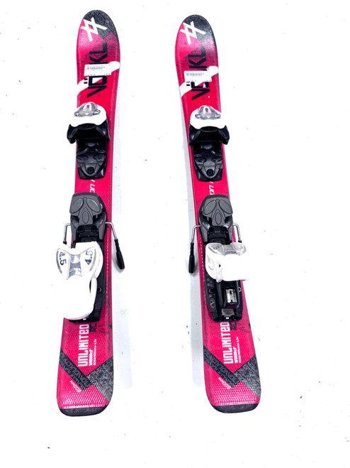 Vist Large View of Product Image Which is Used Volkl UNLIMITED AC Boys DH Ski/Binding Red 80 cm
