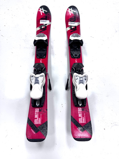 Vist Large View of Product Image Which is Used Volkl UNLIMITED AC Boys DH Ski/Binding Red 80 cm