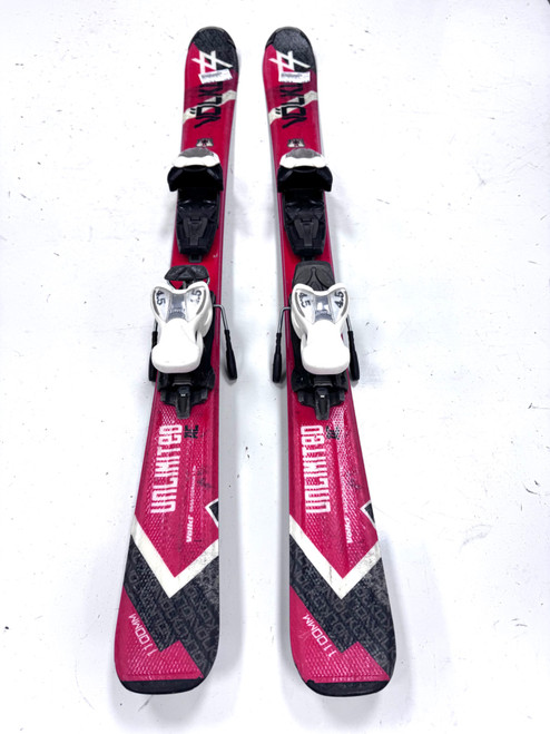 Vist Large View of Product Image Which is Used Volkl UNLIMITED AC Boys DH Ski/Binding Red 110 cm