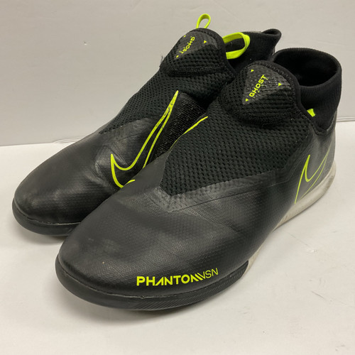 Vist Large View of Product Image Which is Used Nike Phantom VSN DF AO3267-007 Soccer Indoor Shoes Black And Neon Green Senior 9