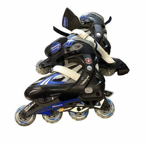 Vist Large View of Product Image Which is Used Schwinn INLINE 5-8 Senior Rec Fitness Skates Black Adjustable
