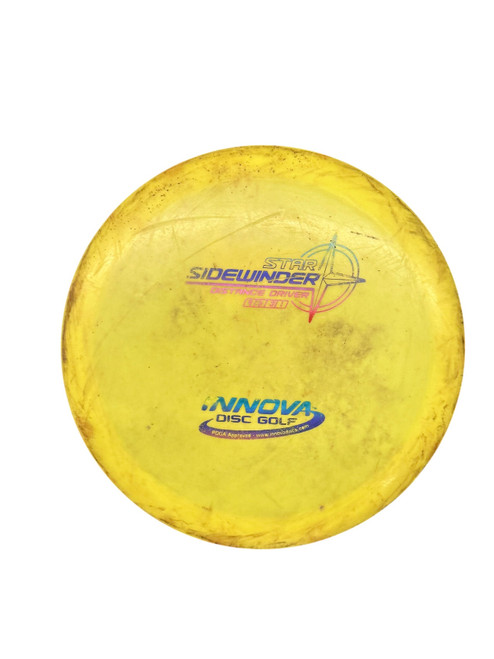 Vist Large View of Product Image Which is Used Innova STAR SIDEWINDER Disc Golf Driver Yellow