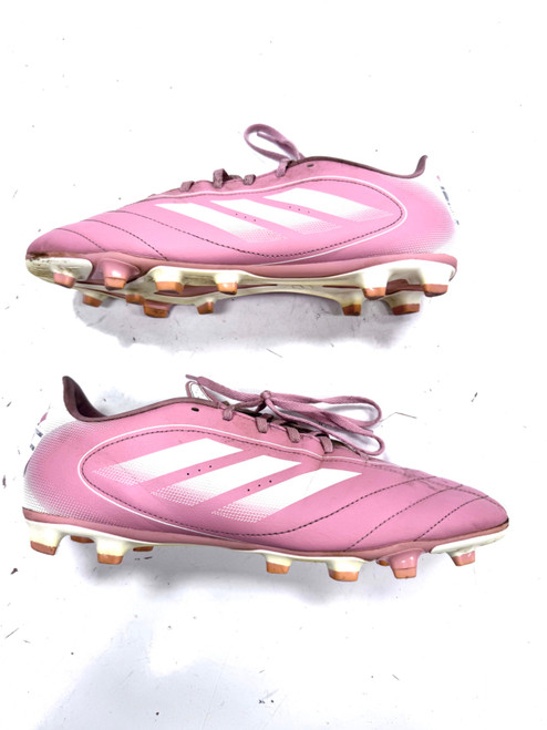 Vist Large View of Product Image Which is Used Adidas Soccer Cleats Pink Senior 13