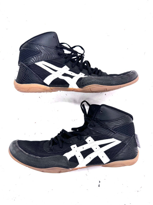 Vist Large View of Product Image Which is Used Asics Wrestling Shoes Black Senior 12