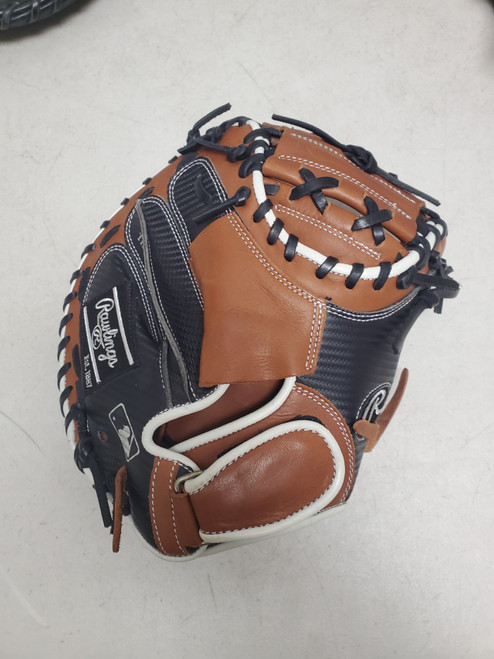 Vist Large View of Product Image Which is Used Rawlings GXLESP13BRCF BB/SB Catchers RH Throw Brown 32 1/2"